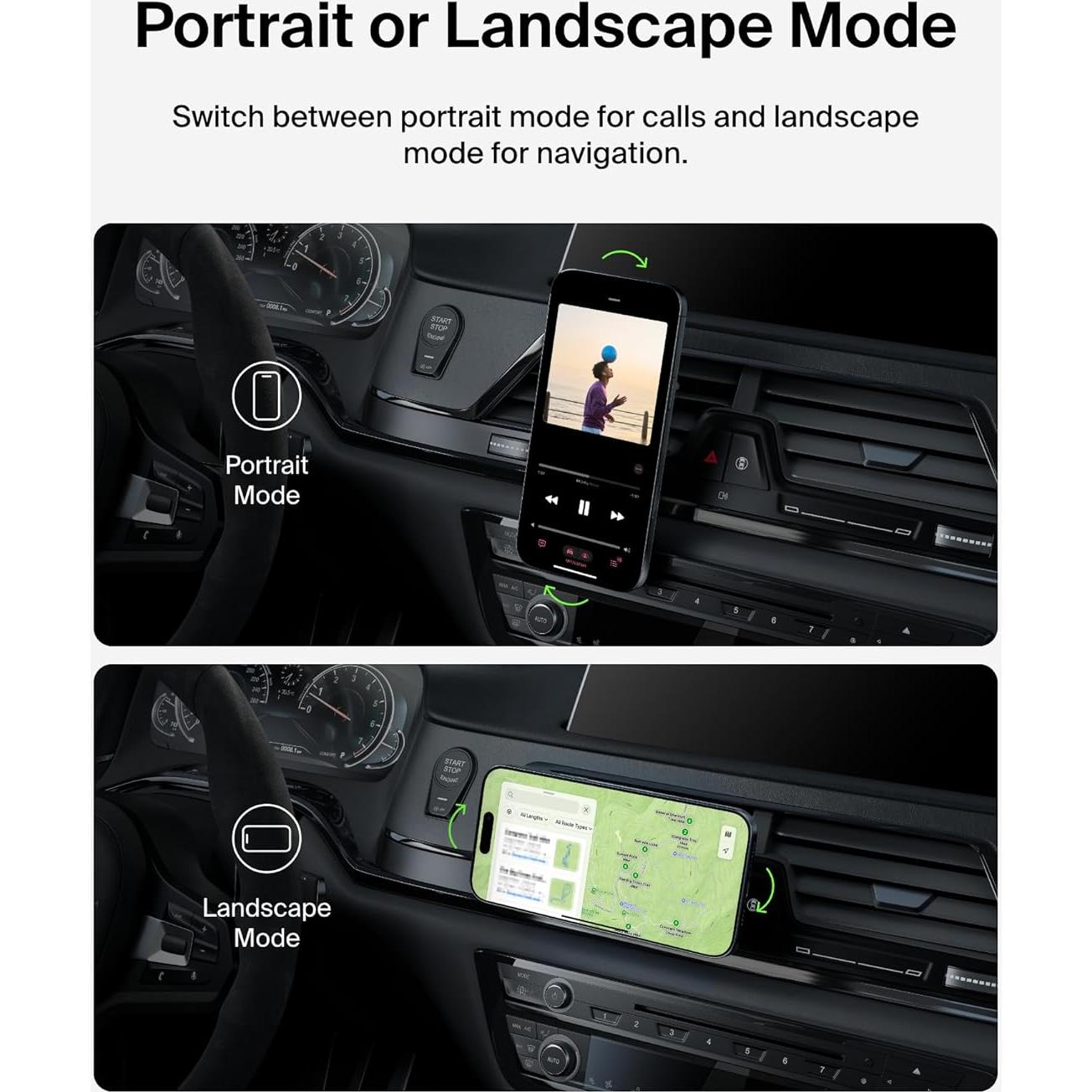 Soporte de Ventilación MagSafe Pro Belkin para iPhone - Gris