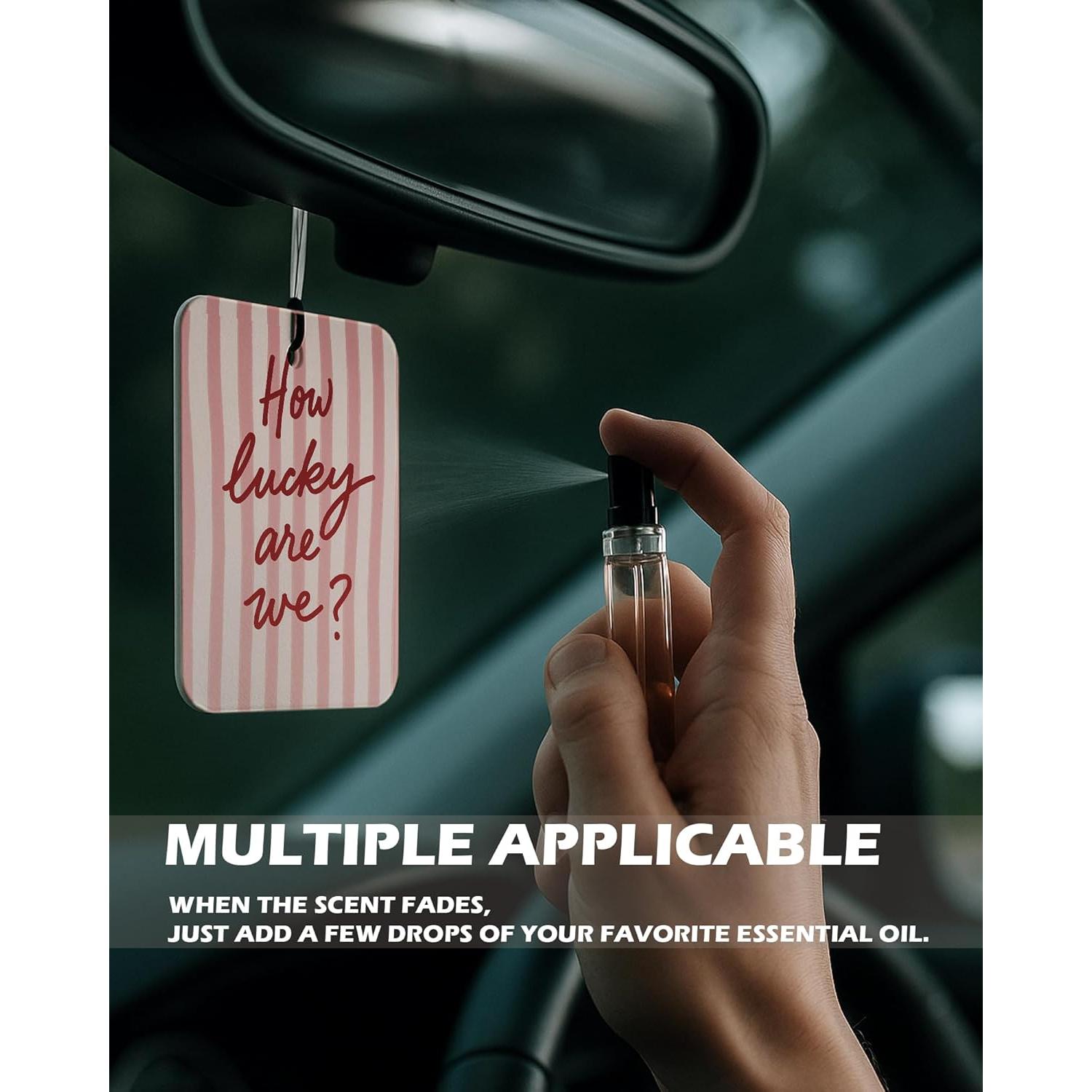 Ambientador de Coche EKGJW 4 Piezas Aroma Fresco Decorativo