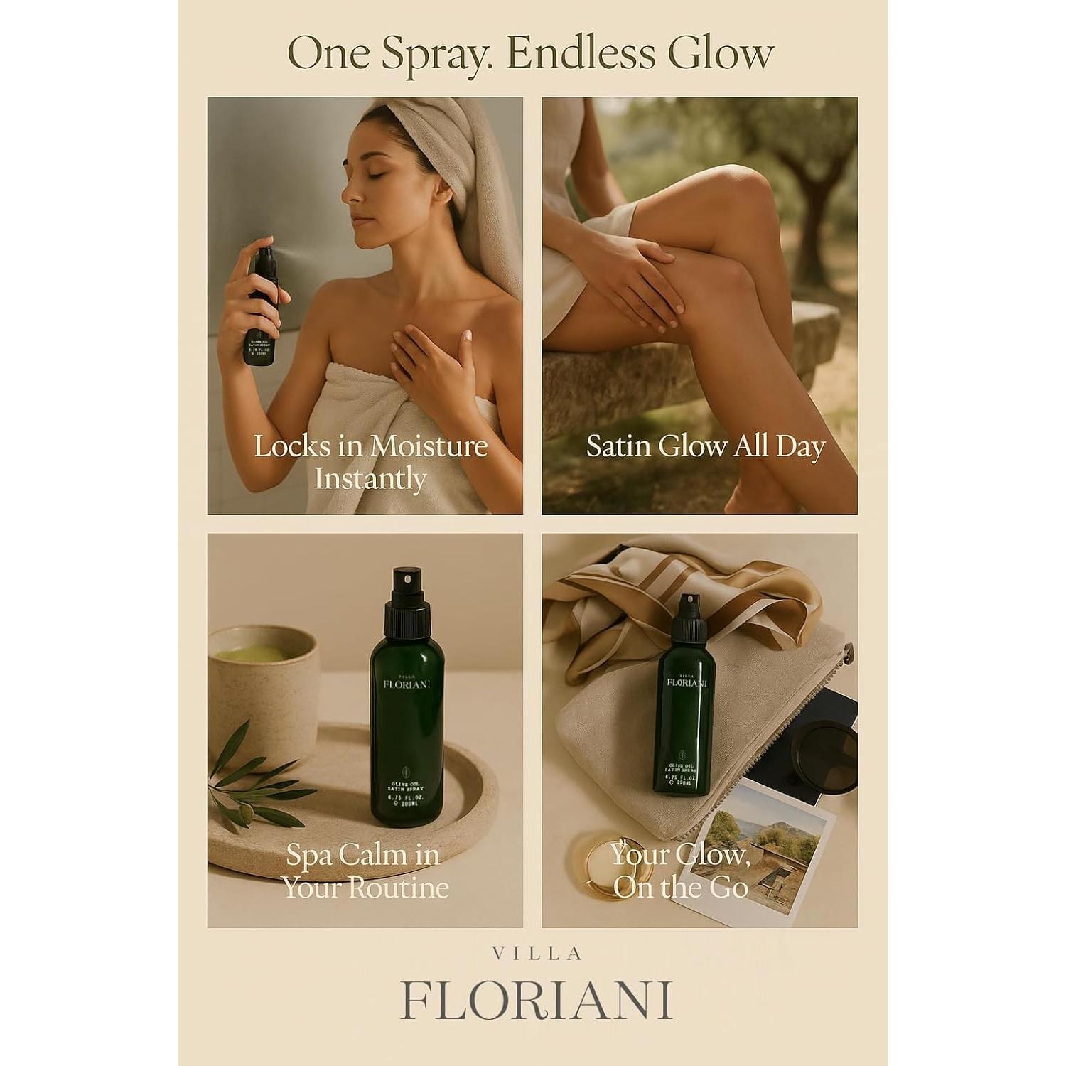 Spray Corporal Hidratante Villa Floriani 150 ml - Aceite de Oliva