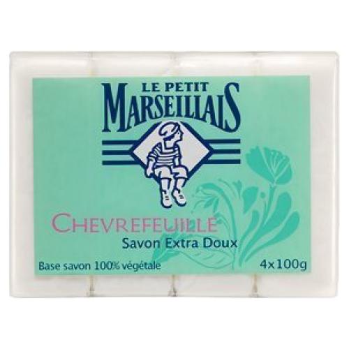 Jabones Le Petit Marseillais Madreselva 4 Barras 400g