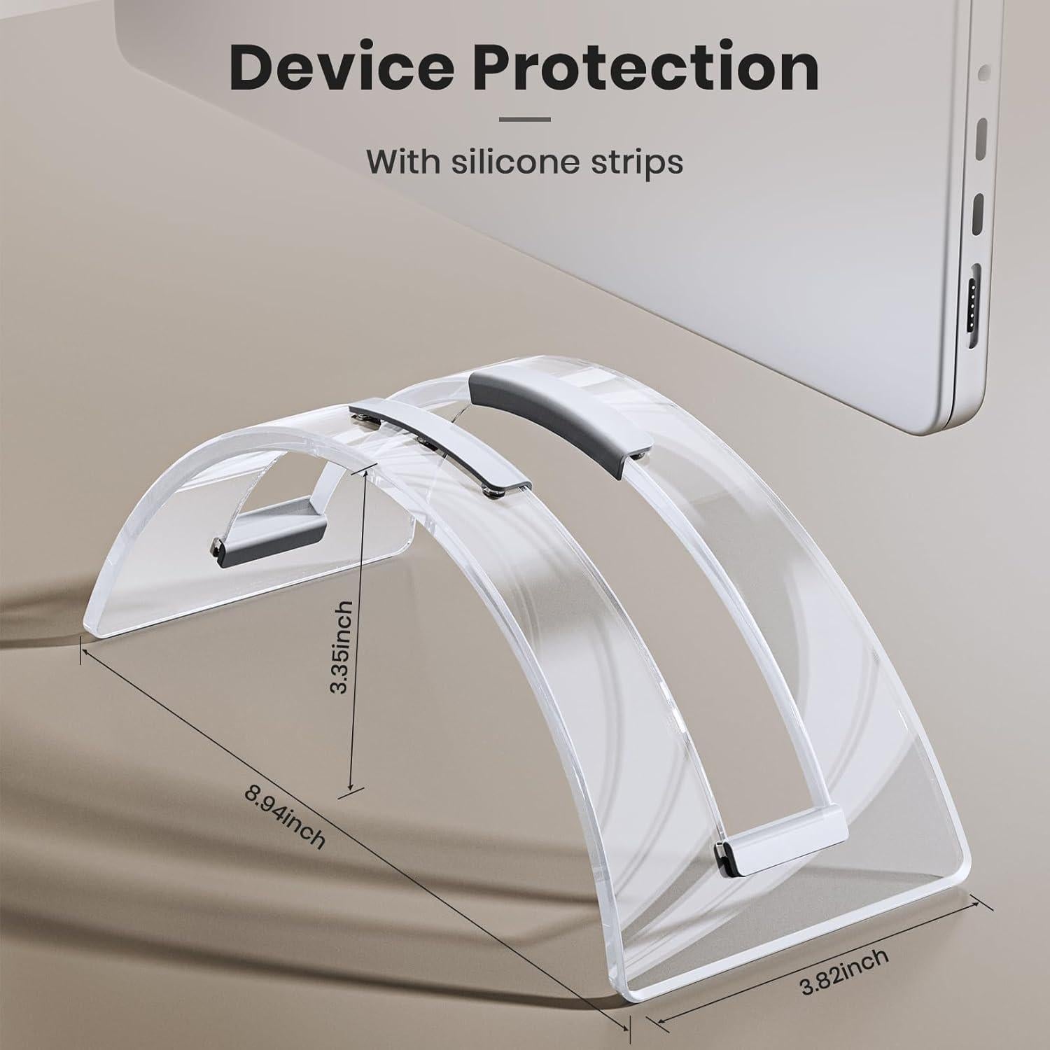 Soporte Vertical Acrílico Yikola para Laptop 22.66 cm