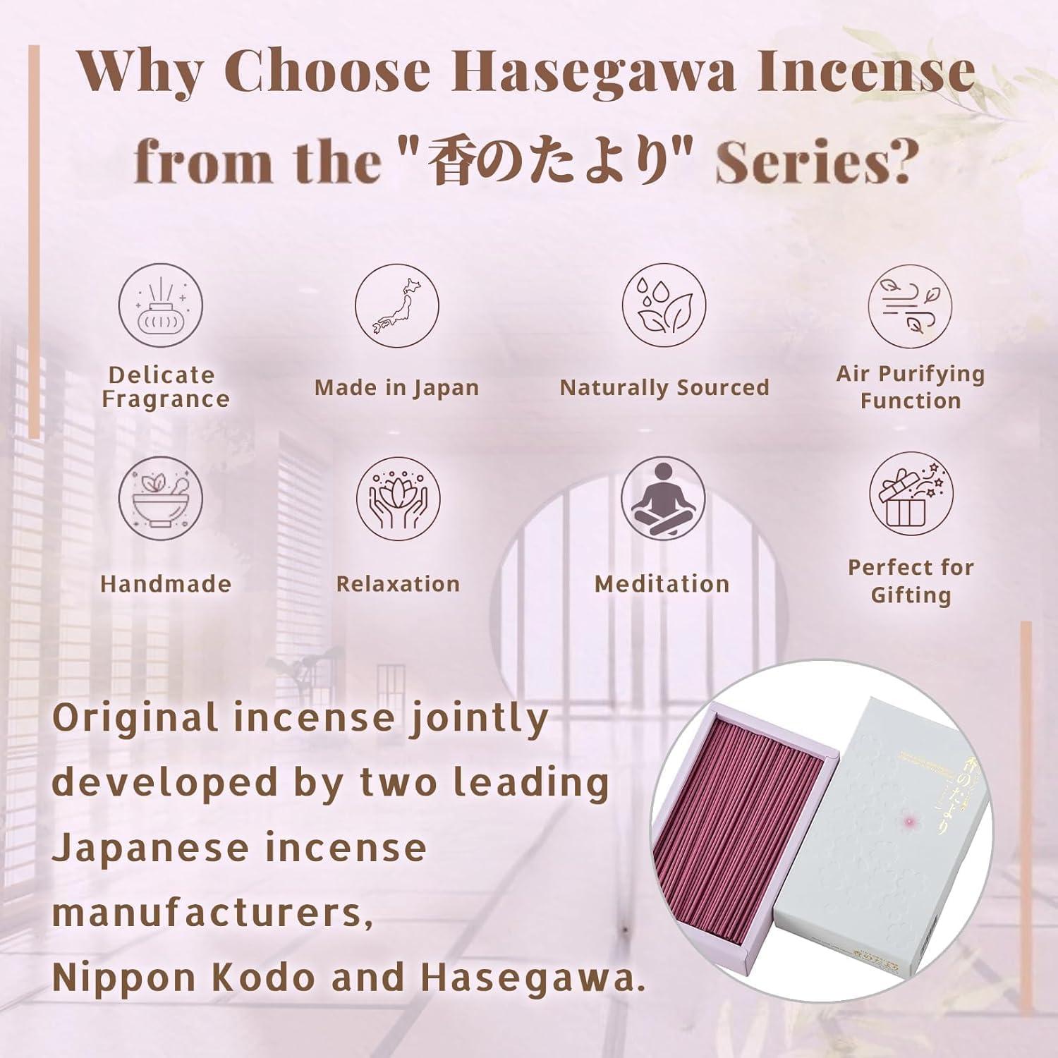 Incienso Hasegawa Sakura Bajo Humo 160g Almizcle Floral