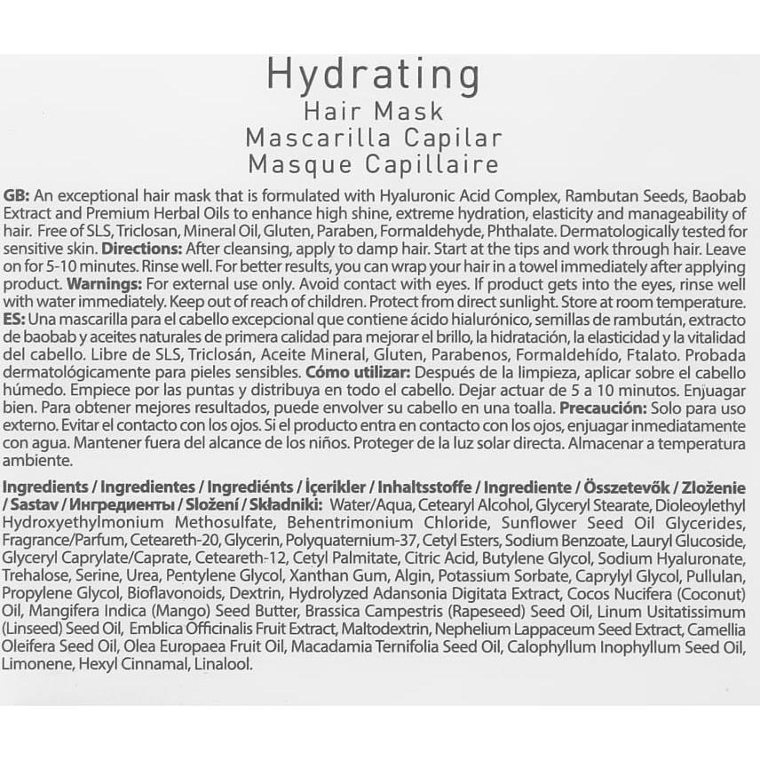 Mascarilla Hidratante para el Cabello Farmasi Dr. C.Tuna 110ml - Nutrición Profunda y Elasticidad