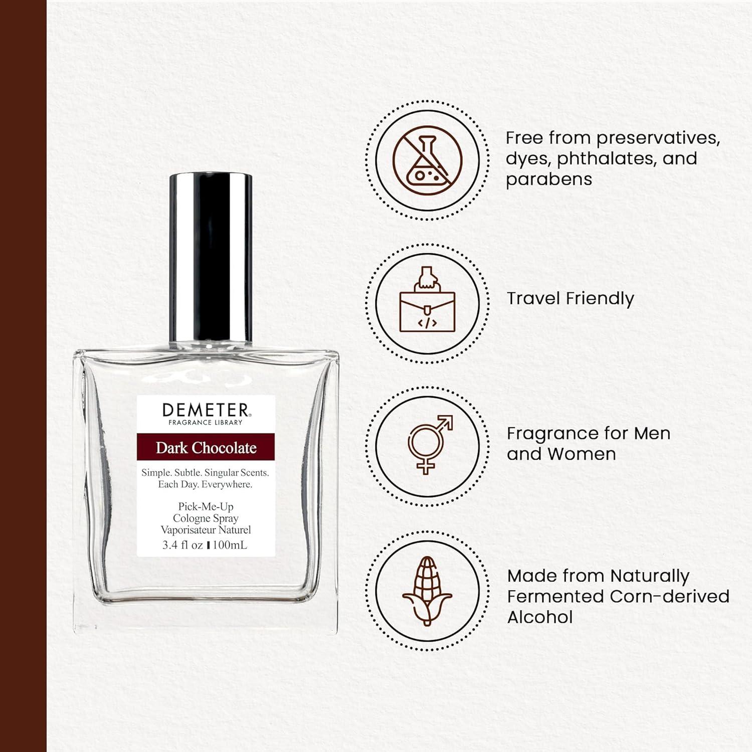 Colonia Demeter Chocolate Oscuro 100 ml - Fragancia Unisex