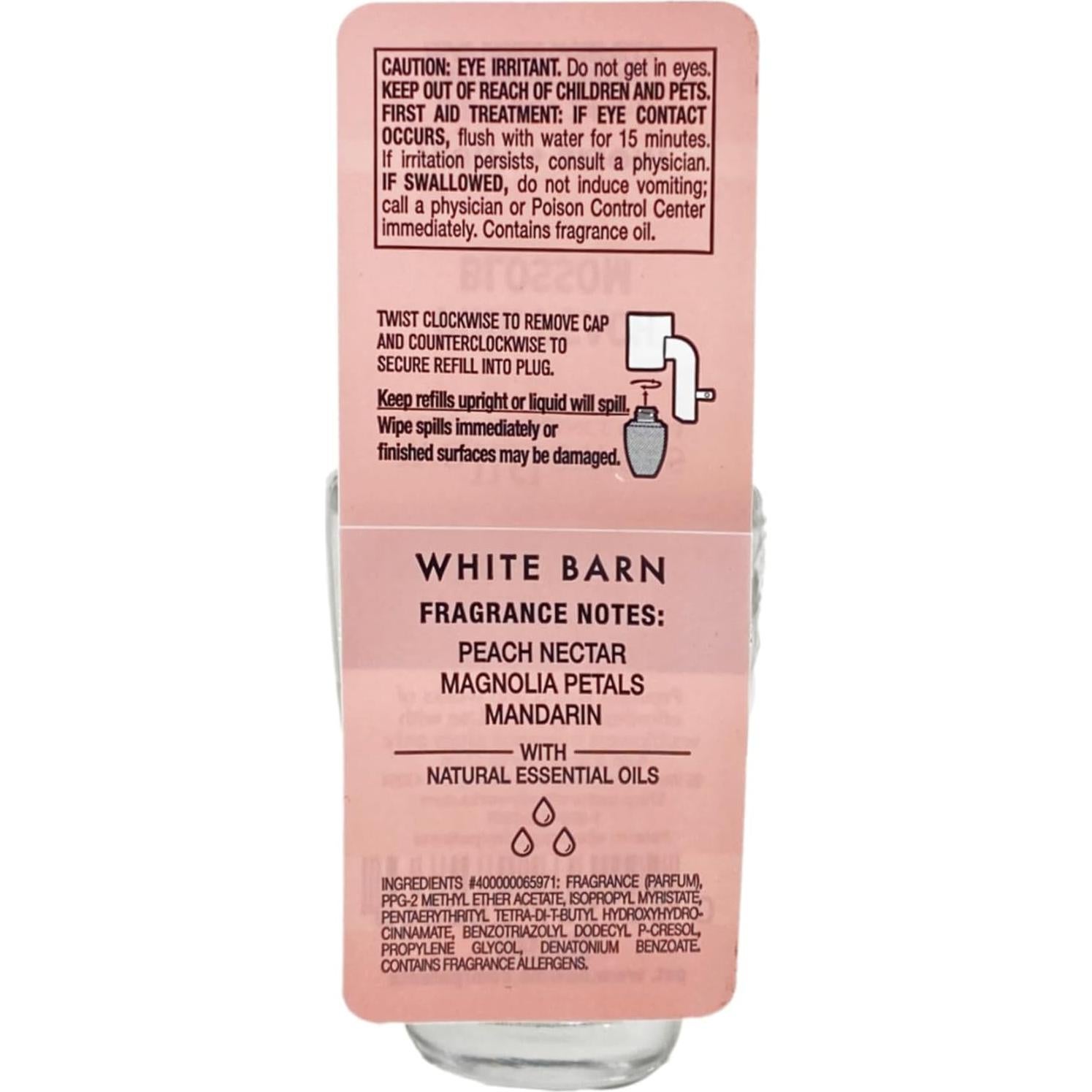 Recarga Fragancia Hogar Bath & Body Works Flor Durazno Rosa 6x24mL