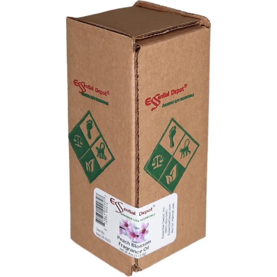 Peach Blossom Fragrance Oil - 4 oz - Supplied in 4 oz. Amber Glass Bottle with Black Phenolic Cone Lined and Safety Sealed Cap