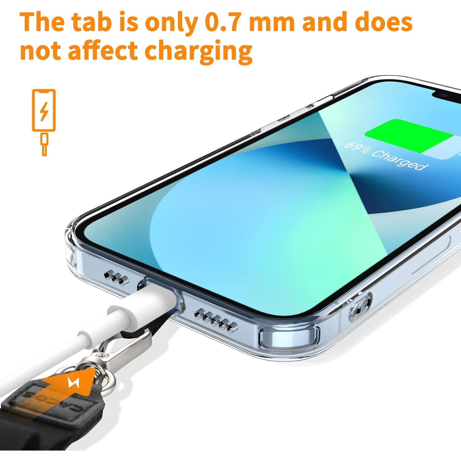 Lanyard Ajustable CACOE para Teléfono Universal Negro+Gris