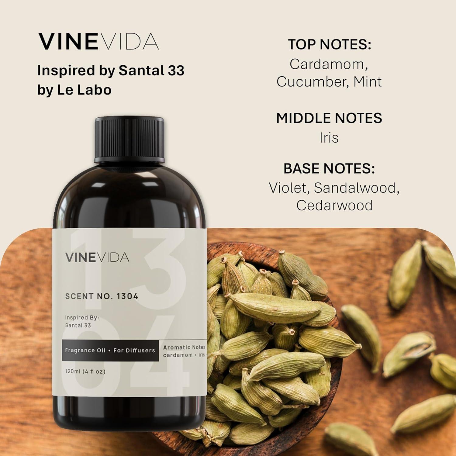 Aceite de Fragancia VINEVIDA Santal Bliss 118 ml para Difusores