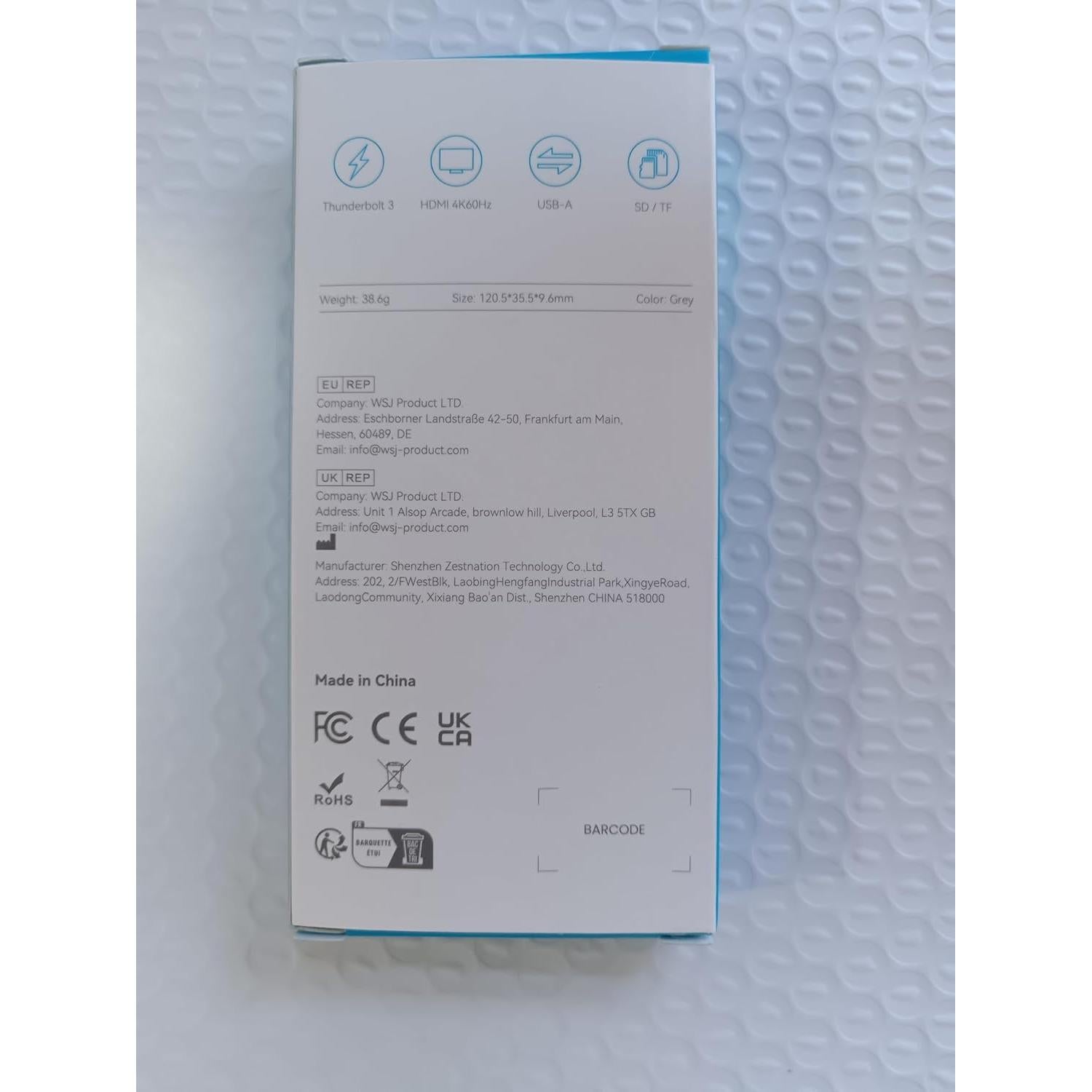 Adaptador USB C Hub HDMI RayCue para MacBook Pro/Air 4K