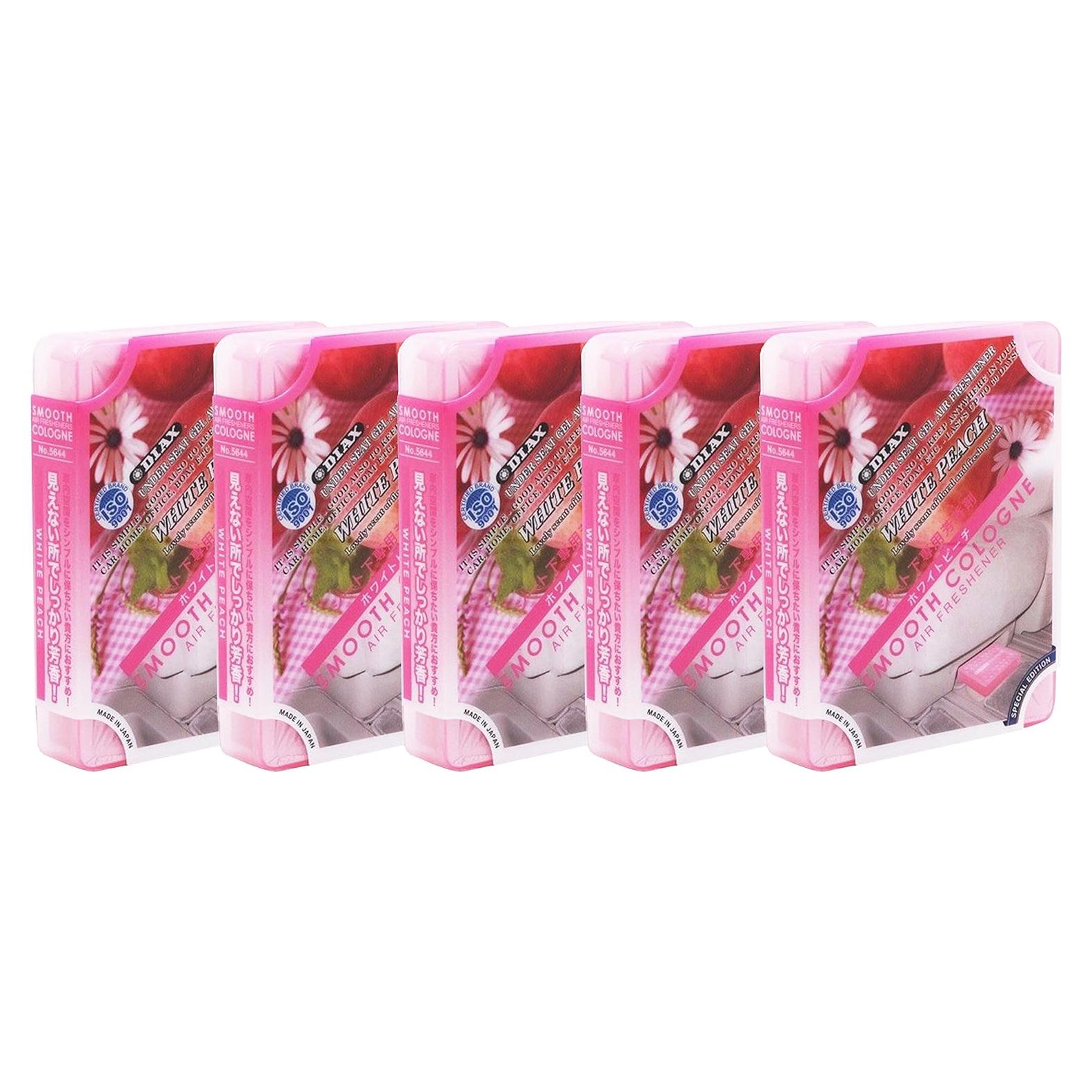 Paquete de 5 Ambientadores de Lujo Aroma Durazno Blanco JDM