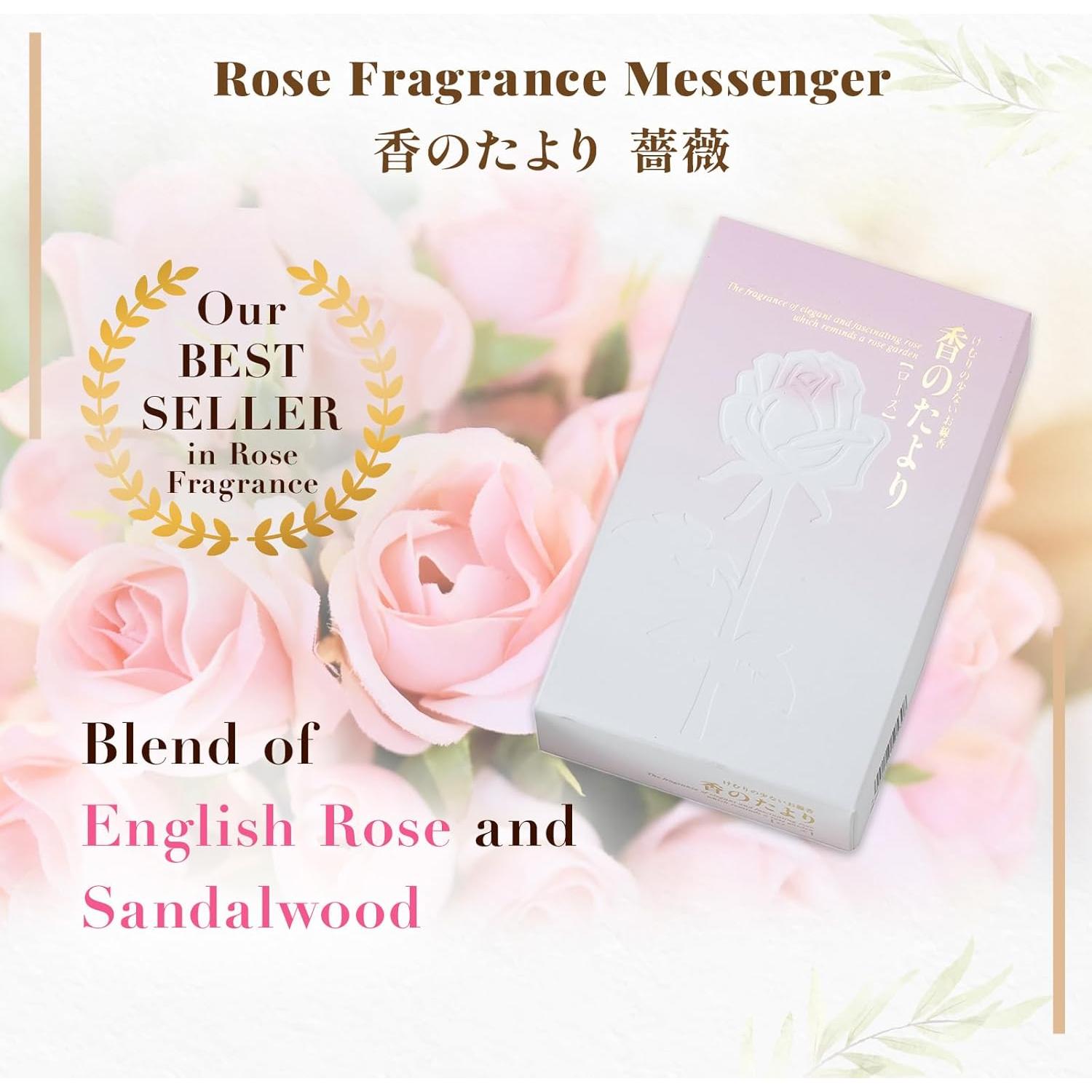 Incienso Hasegawa Kaori no Tayori Rosa 6 cm Bajo Humo 50g