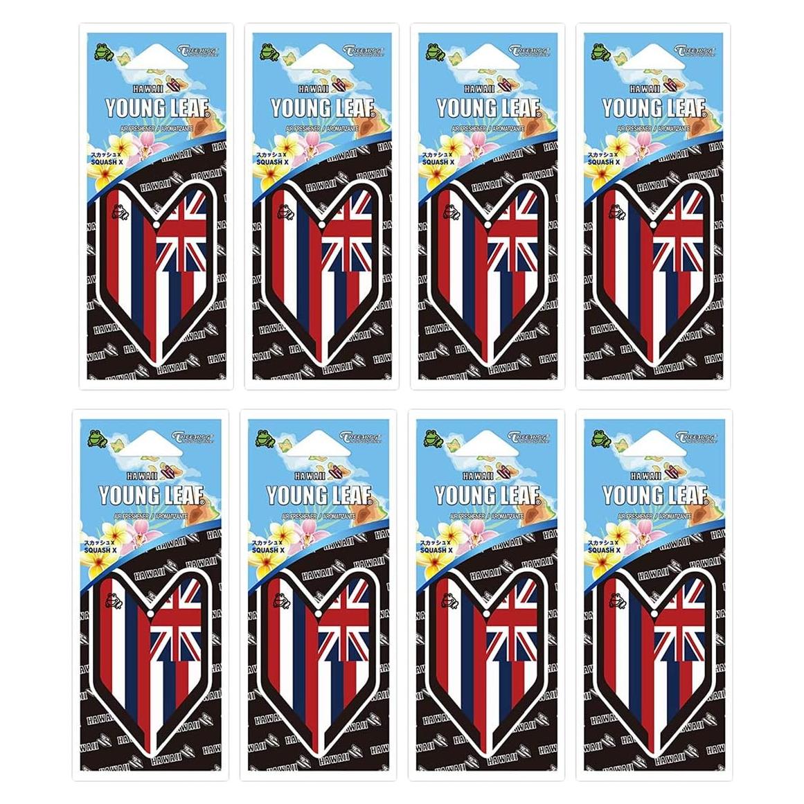 Ambientador de Papel Wakaba Treefrog Hoja Joven 8 Paquetes