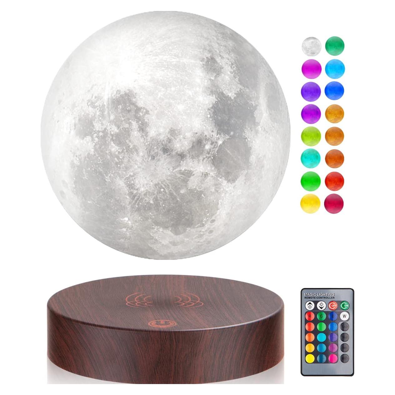 Lámpara Lunar Flotante UVEHAS 16 Colores LED Control Remoto