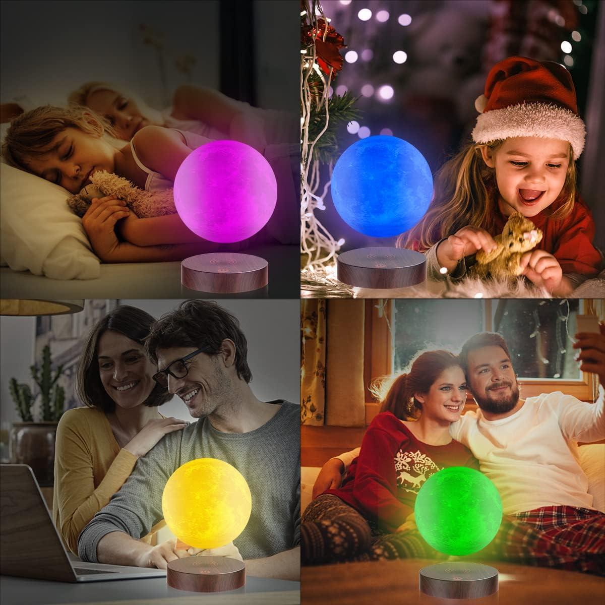 Lámpara Lunar Flotante UVEHAS 16 Colores LED Control Remoto