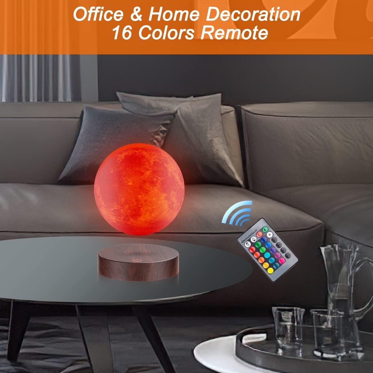 Lámpara Lunar Flotante UVEHAS 16 Colores LED Control Remoto