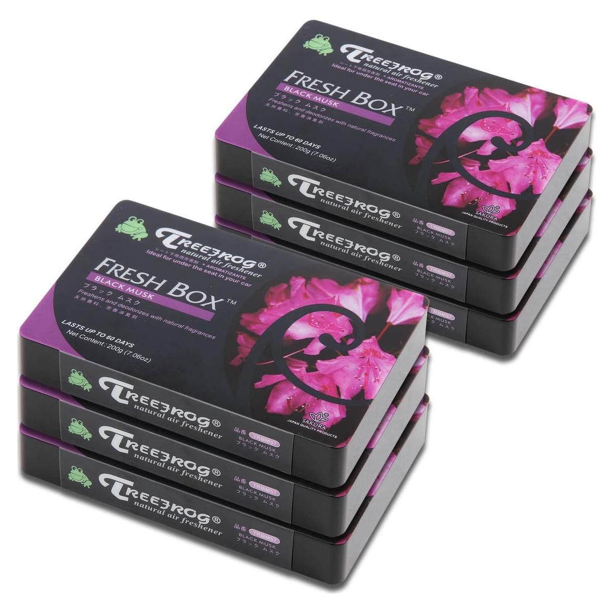 Ambientador Natural Auto Dynasty TreeFrog 6 Piezas Aroma Almizcle