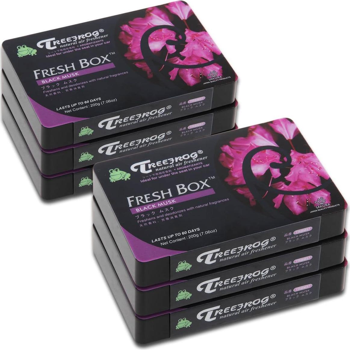 Ambientador Natural Auto Dynasty TreeFrog 6 Piezas Aroma Almizcle