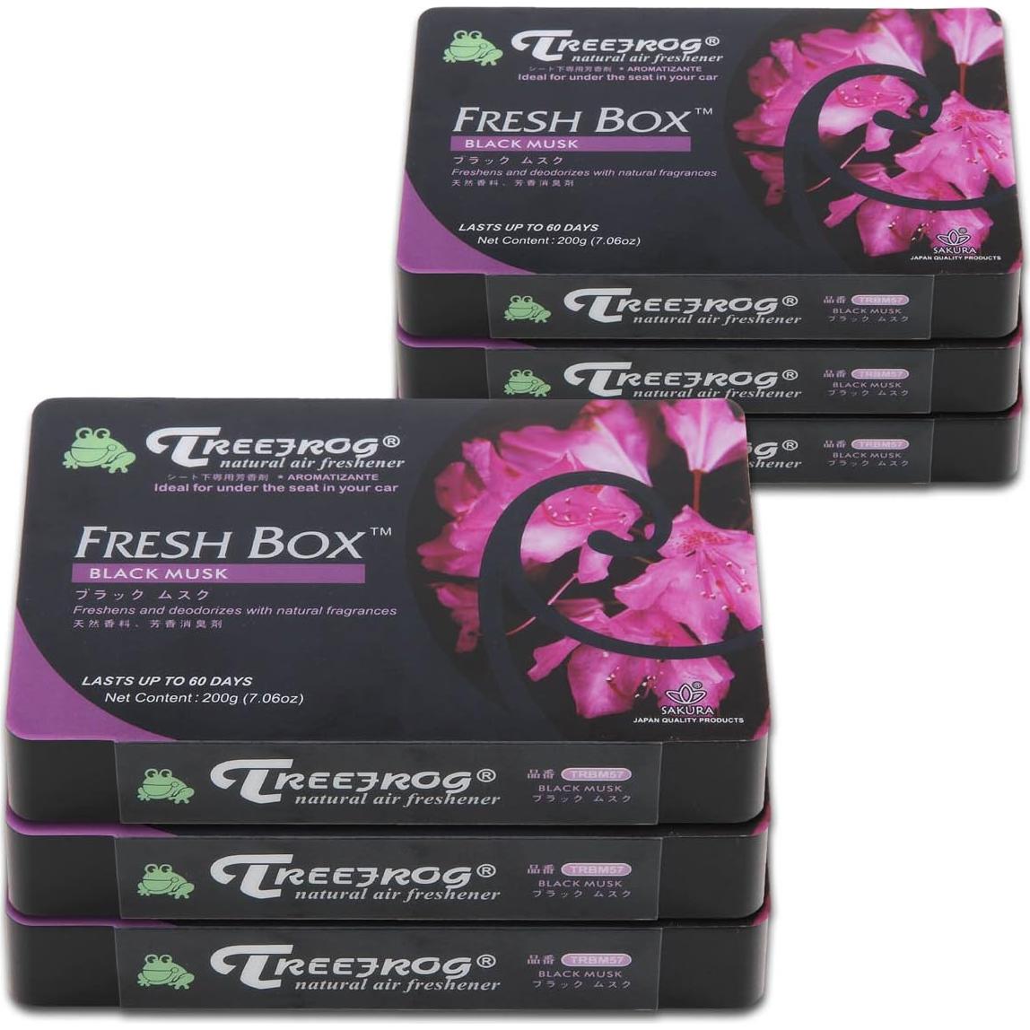 Ambientador Natural Auto Dynasty TreeFrog 6 Piezas Aroma Almizcle