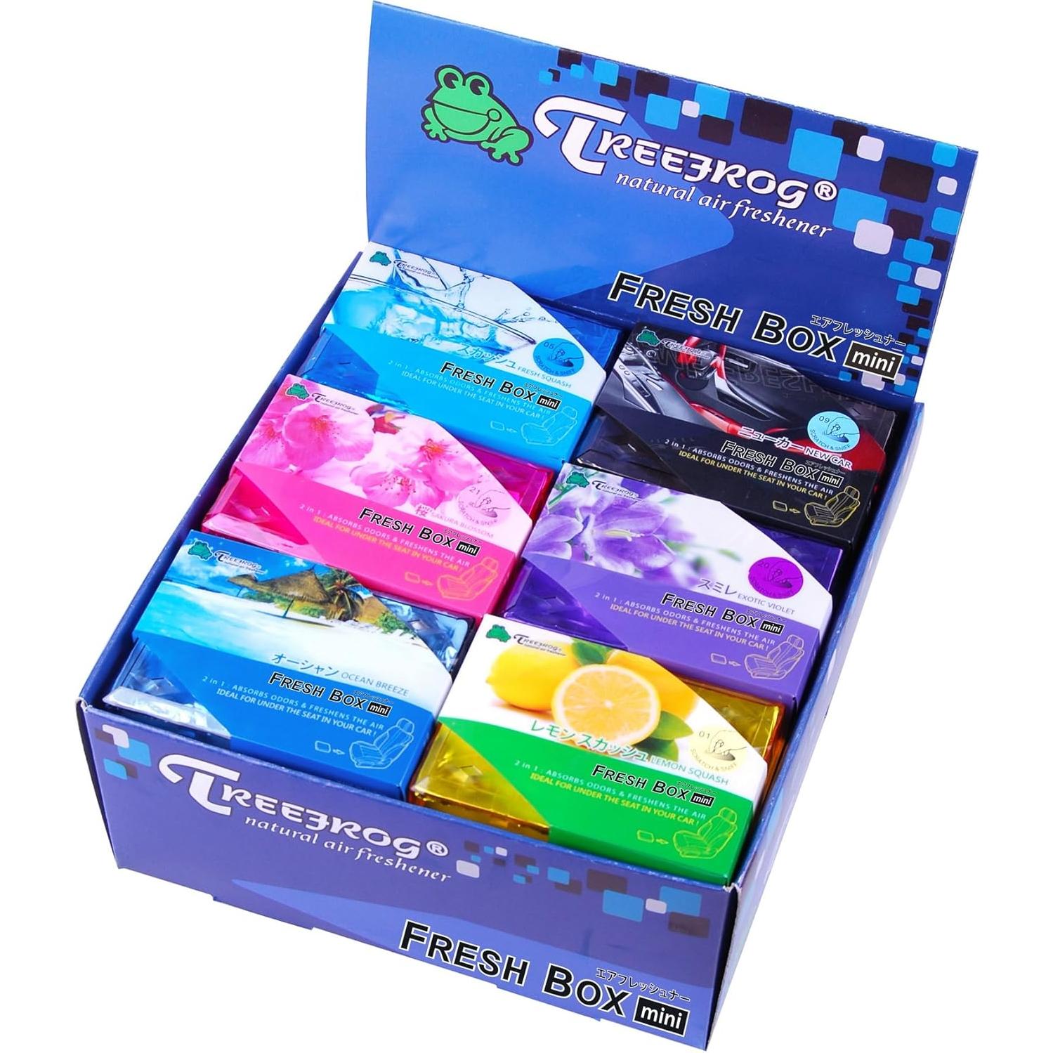 9 Paquetes Ambientadores TreeFrog Fresh Box Mini Aroma Nuevo