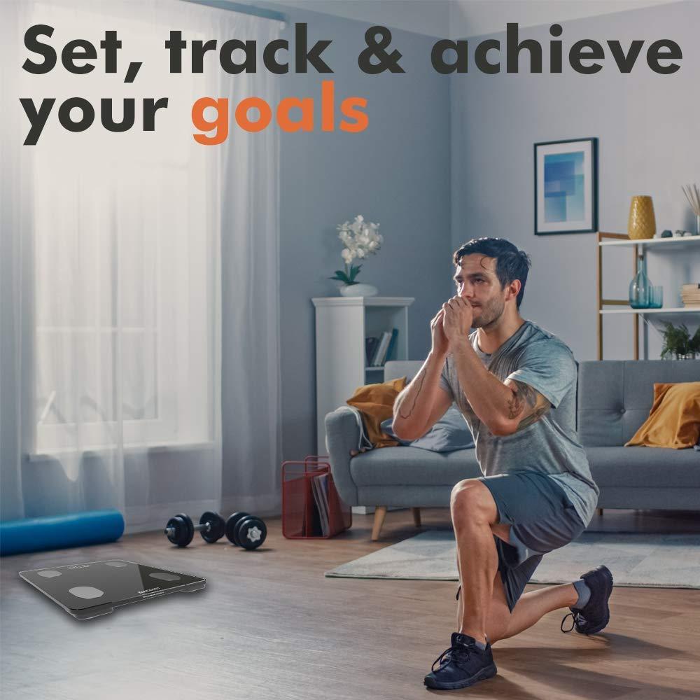 Balanza Inteligente KONQUEST KDS-1003B Bluetooth 181.44 kg - Negro