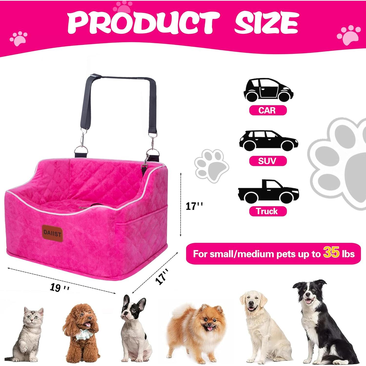 Asiento Elevado para Perros DAIIST Negro Talla Única 15.88 kg