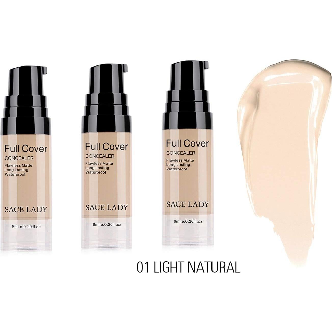 Paquete de 3 Correctores Líquidos SACE LADY 18ml Cobertura Completa