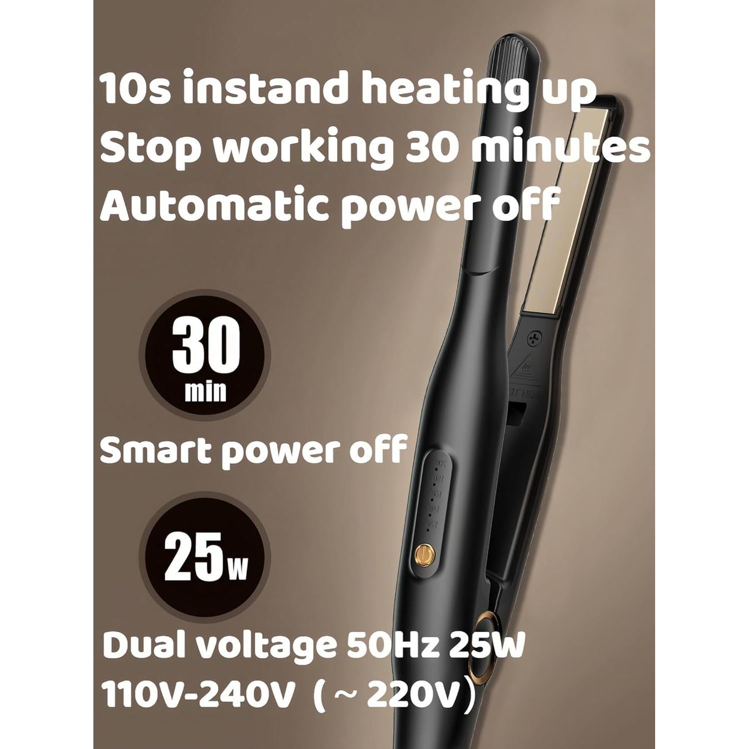 Mini Plancha de Cabello LEMATEEK FLY-288 Cerámica 0.5"