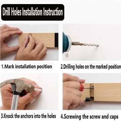 Estante Plegable de Madera DAFEN 5 Ganchos Blanco Moderno