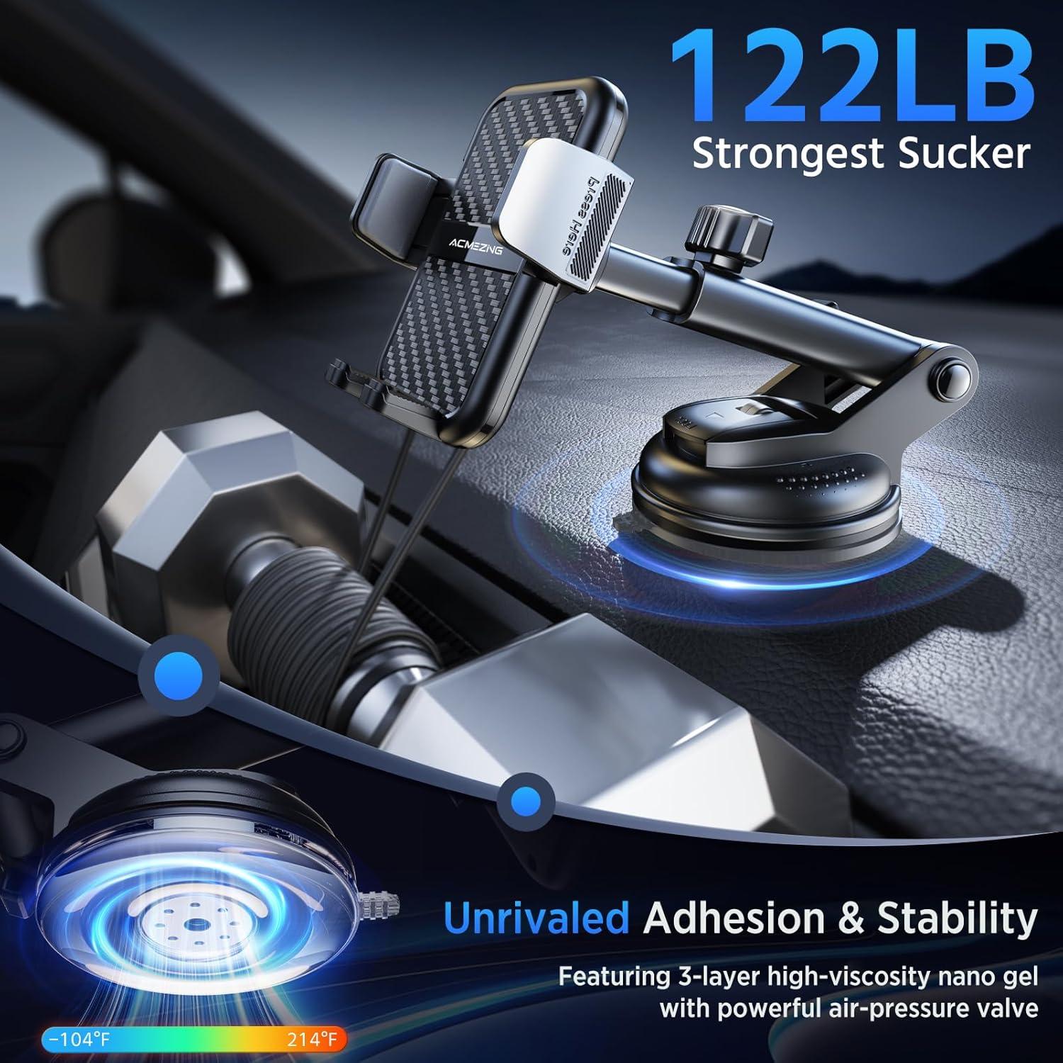 Soporte para Teléfono de Coche ACMEZING Z12 Ajustable 360°