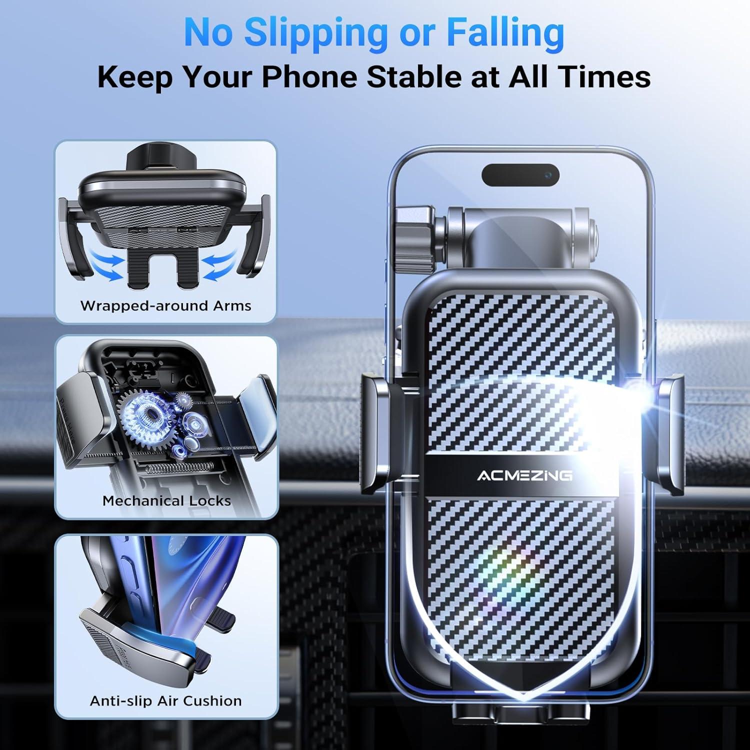 Soporte para Teléfono de Coche ACMEZING Z12 Ajustable 360°