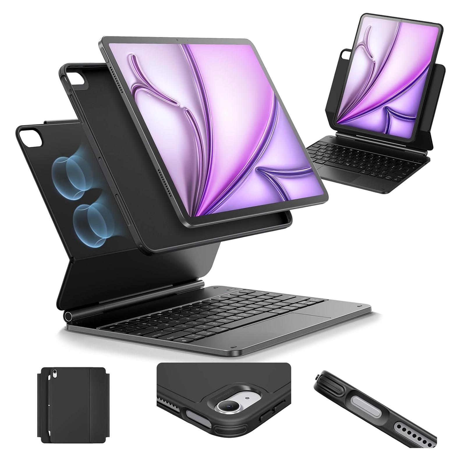 Funda Teclado ESR iPad Air 13" M3/M2 2025/2024 Negro