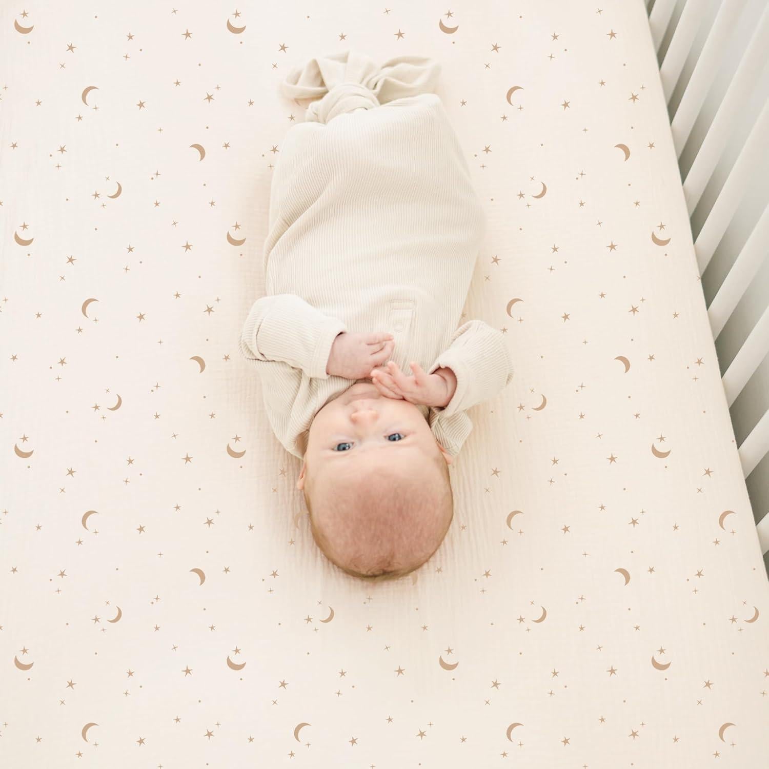 Sábanas de Muselina Konssy para Cuna Estándar 2 Piezas