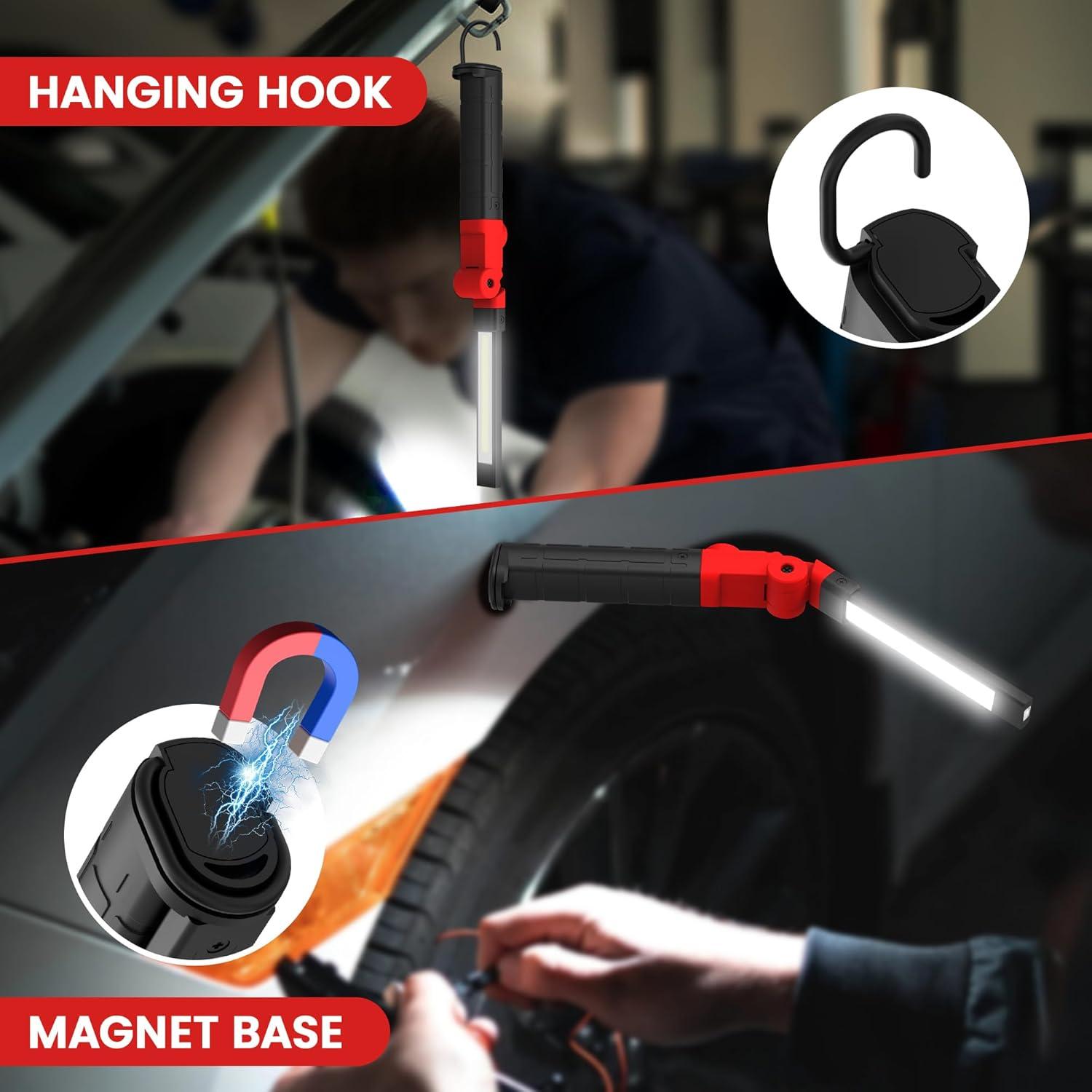 Luz de Trabajo LED Recargable LAIMITTOS 350 Lúmenes Plegable