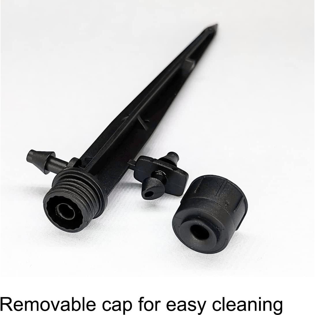 25 Emisores de Riego por Goteo Topiverse, Flujo Ajustable 0-75.7 LPH