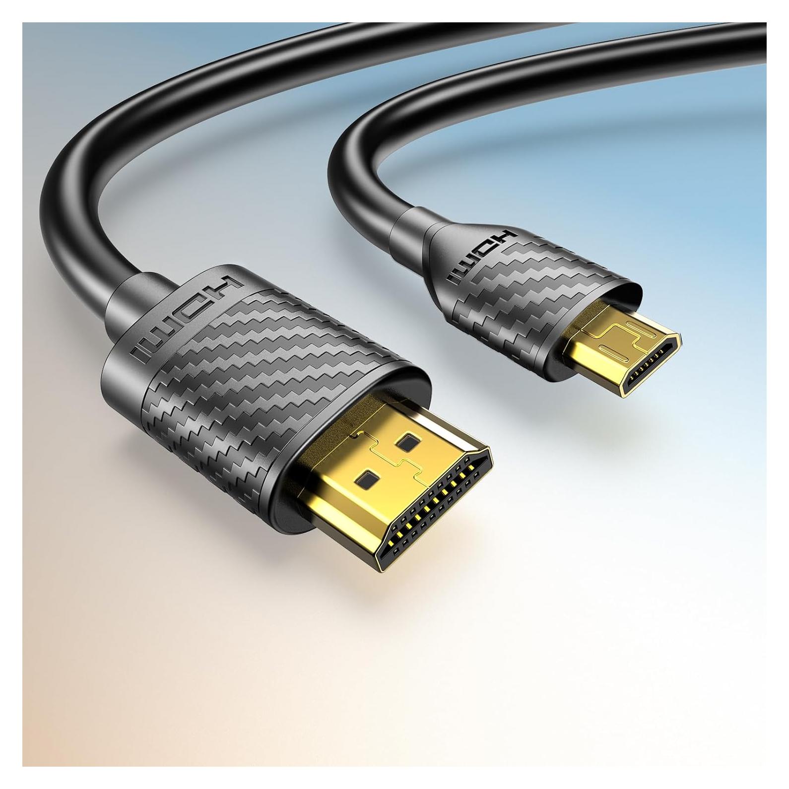 Cable Micro HDMI a HDMI 4K 60Hz Jahobet 1.01m para Raspberry Pi