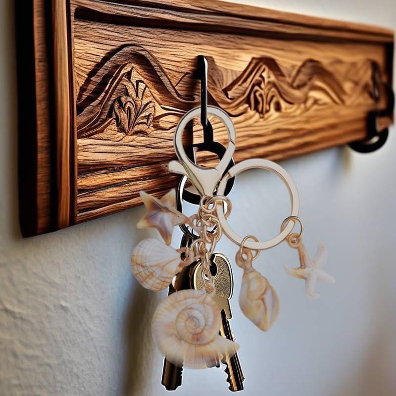 Llavero de Concha YALLNASL con 5 Encantos de Playa