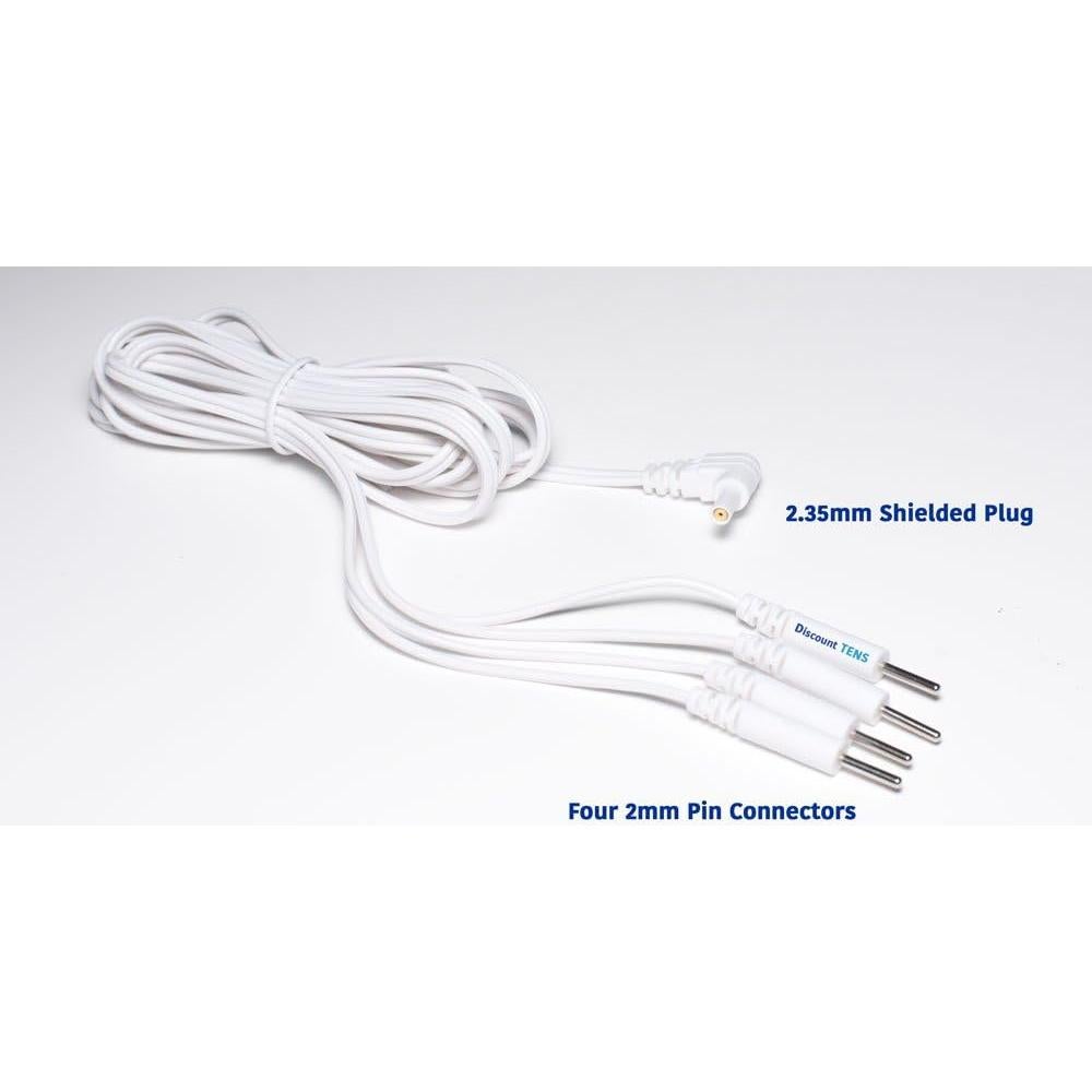Cables de Conexión TENS Descuento - 2.35mm a 4 Pin 2mm - Paquete de 2
