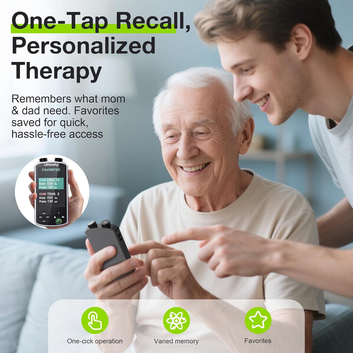 Estimulador Muscular TENS Uthlusty Doble Canal 36 Modos 20 Niveles