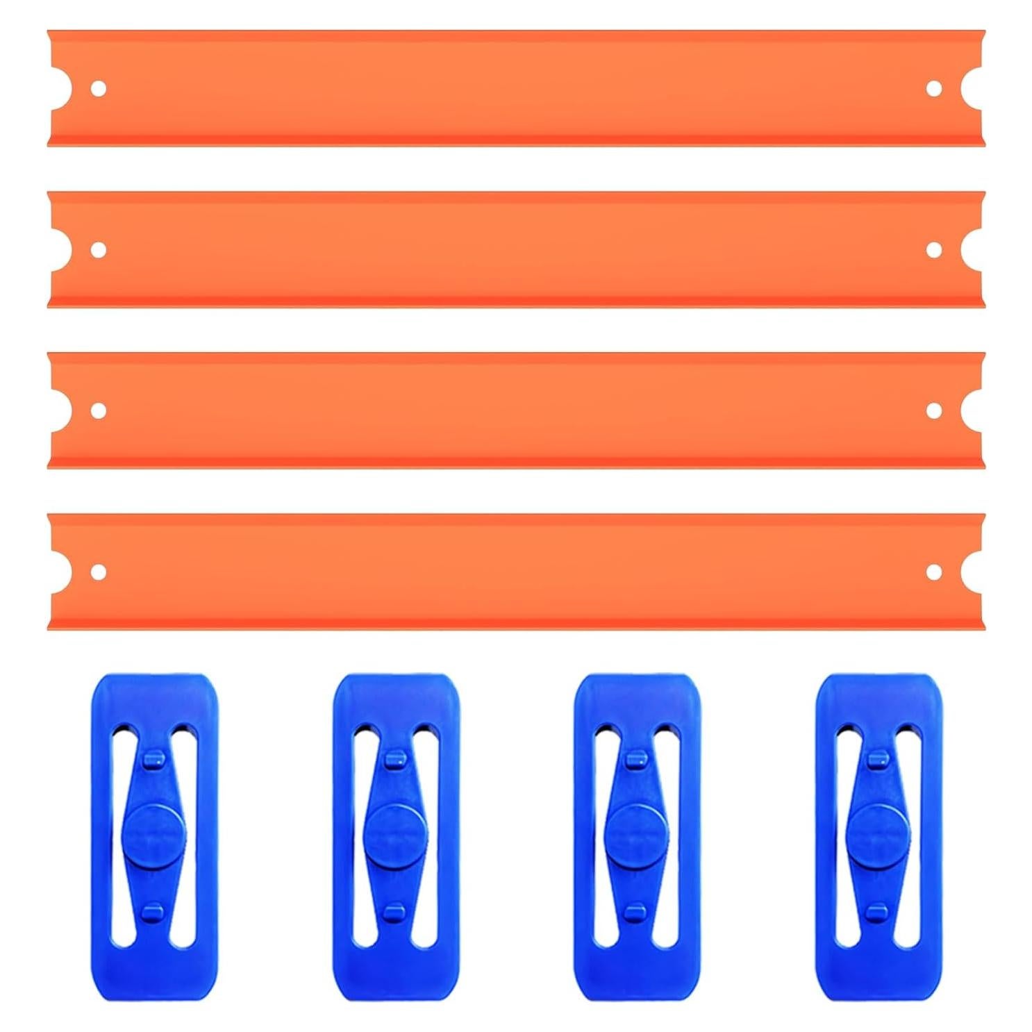 Juego de Pistas Rectas K TOMOTO 3FT para Hot Wheels - 8 Piezas