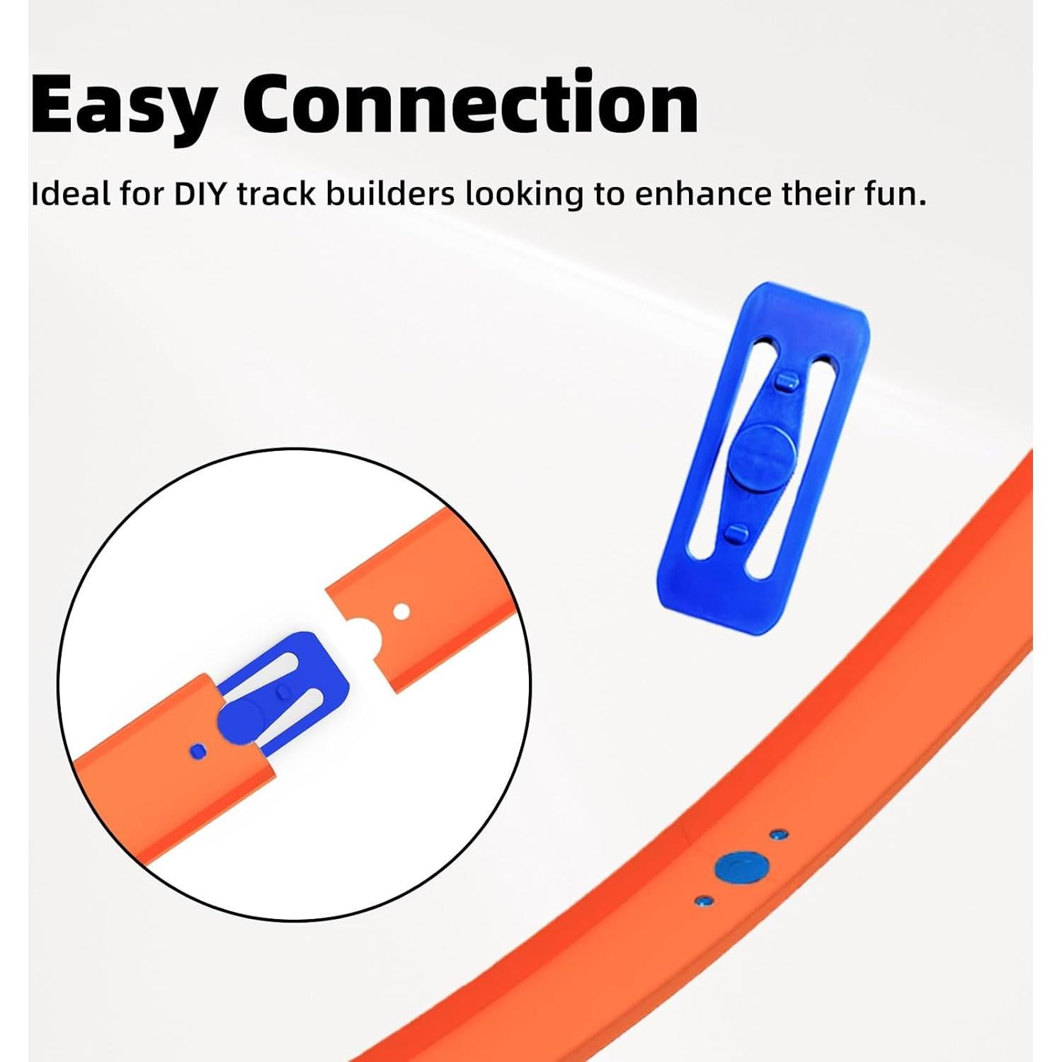 Juego de Pistas Rectas K TOMOTO 3FT para Hot Wheels - 8 Piezas