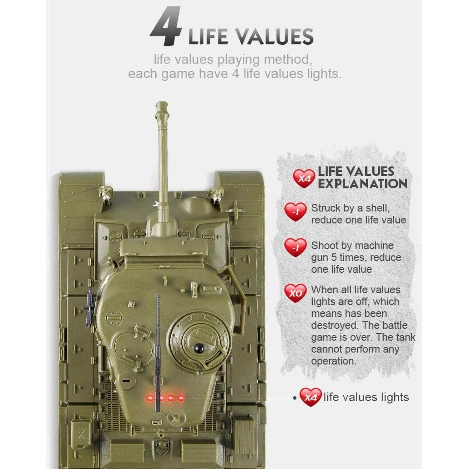 Tanque Pesado RC POCO DIVO M26 Pershing 1/30 Infrarrojo