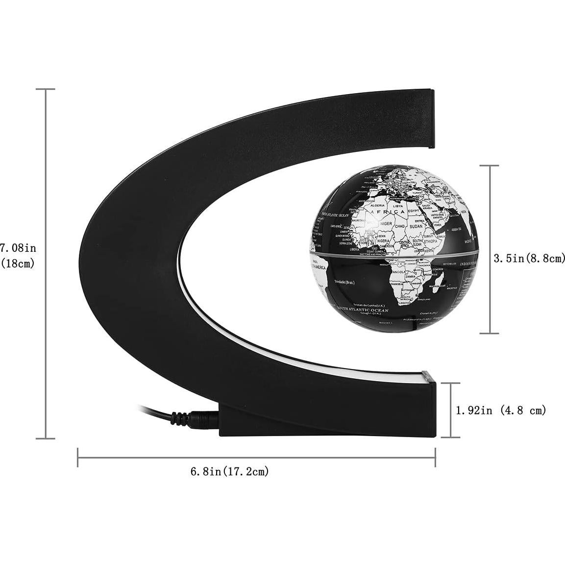 Globo Terráqueo Levitante JEHUPA con Luz LED Multicolor