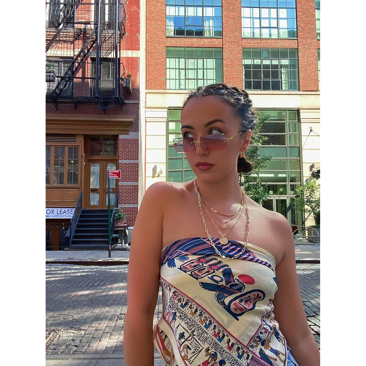 Gafas de sol retro ShadyVEU UV400 unisex con lente degradada