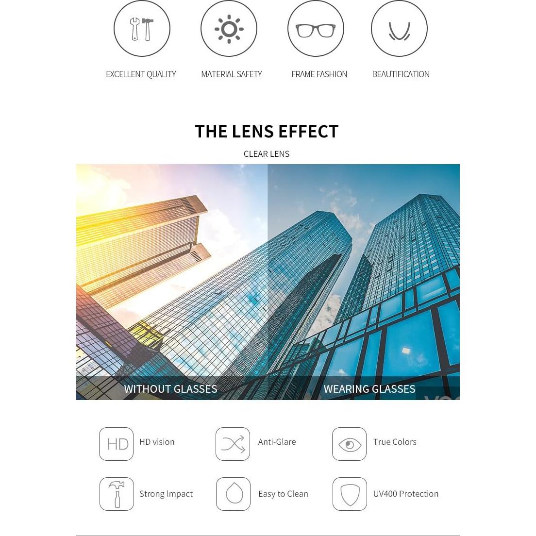 Gafas de sol retro unisex ADMIRANDO UV400 cuadradas negras