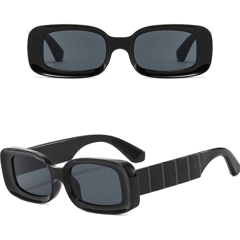 Gafas de sol retro unisex ADMIRANDO UV400 cuadradas negras
