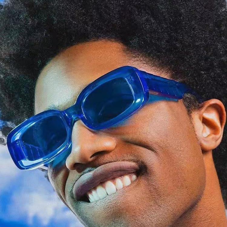 Gafas de sol retro unisex ADMIRANDO UV400 cuadradas negras