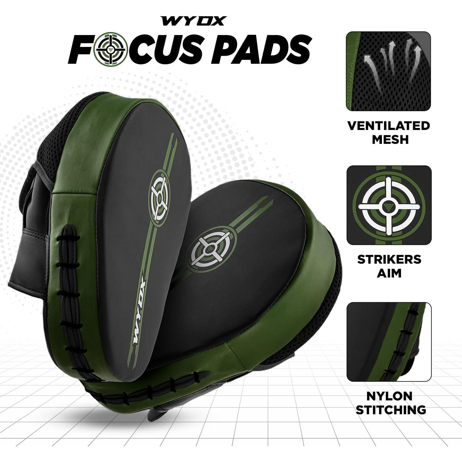 Mitones de Boxeo WYOX 2024 | Almohadillas de Golpe PU Duraderas