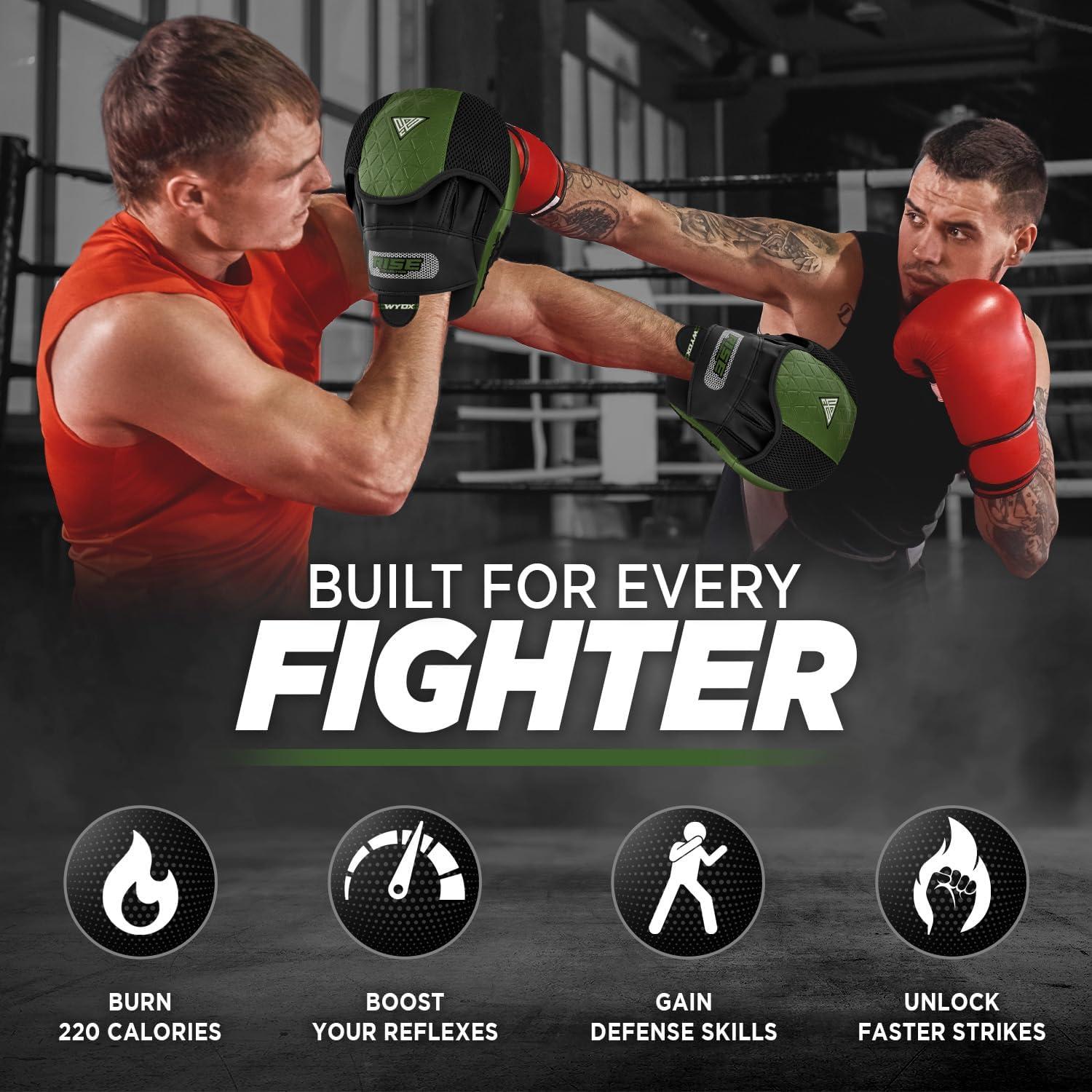 Mitones de Boxeo WYOX 2024 | Almohadillas de Golpe PU Duraderas