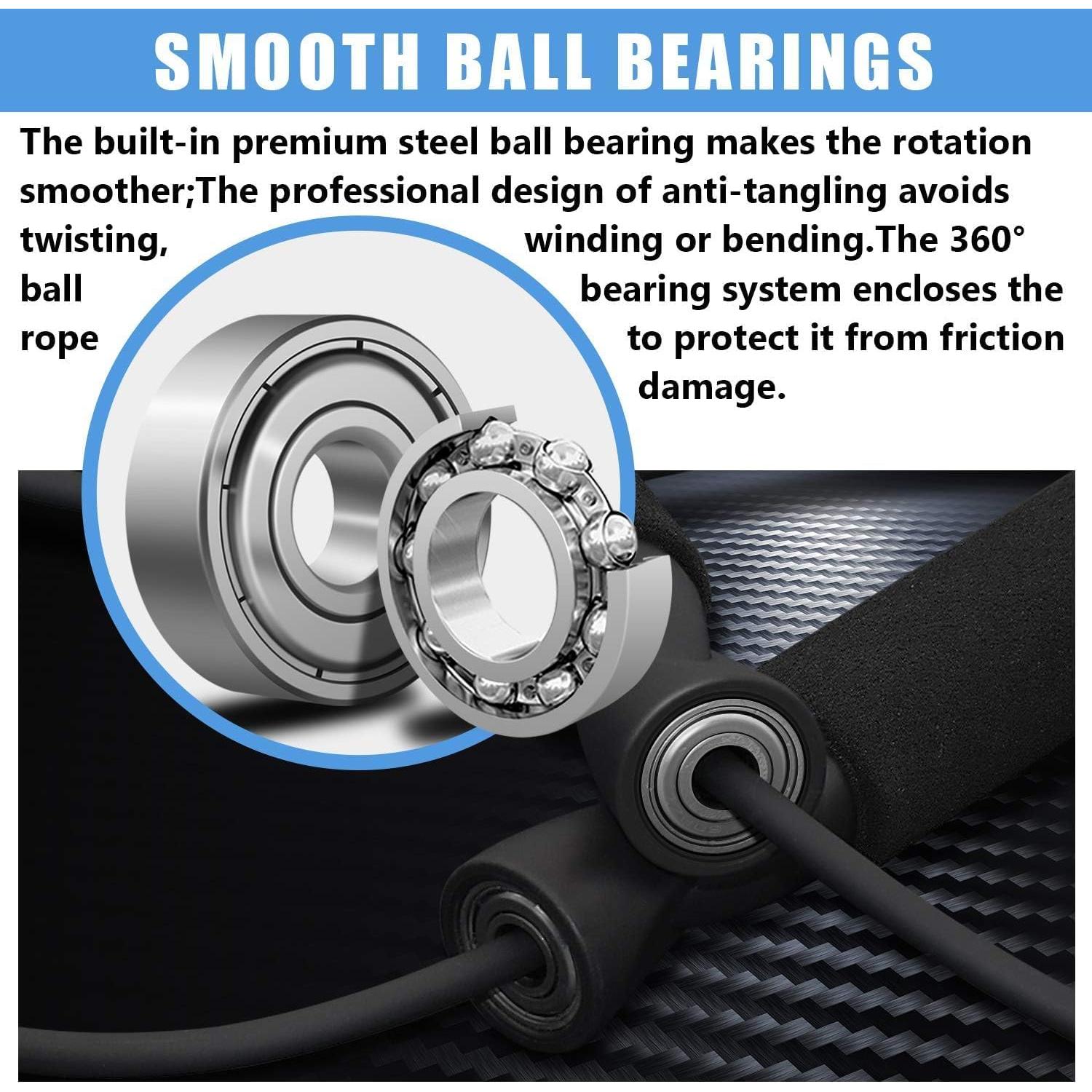 Cuerda de Salto Rápida FEELCAT Ajustable para Boxeo y Fitness