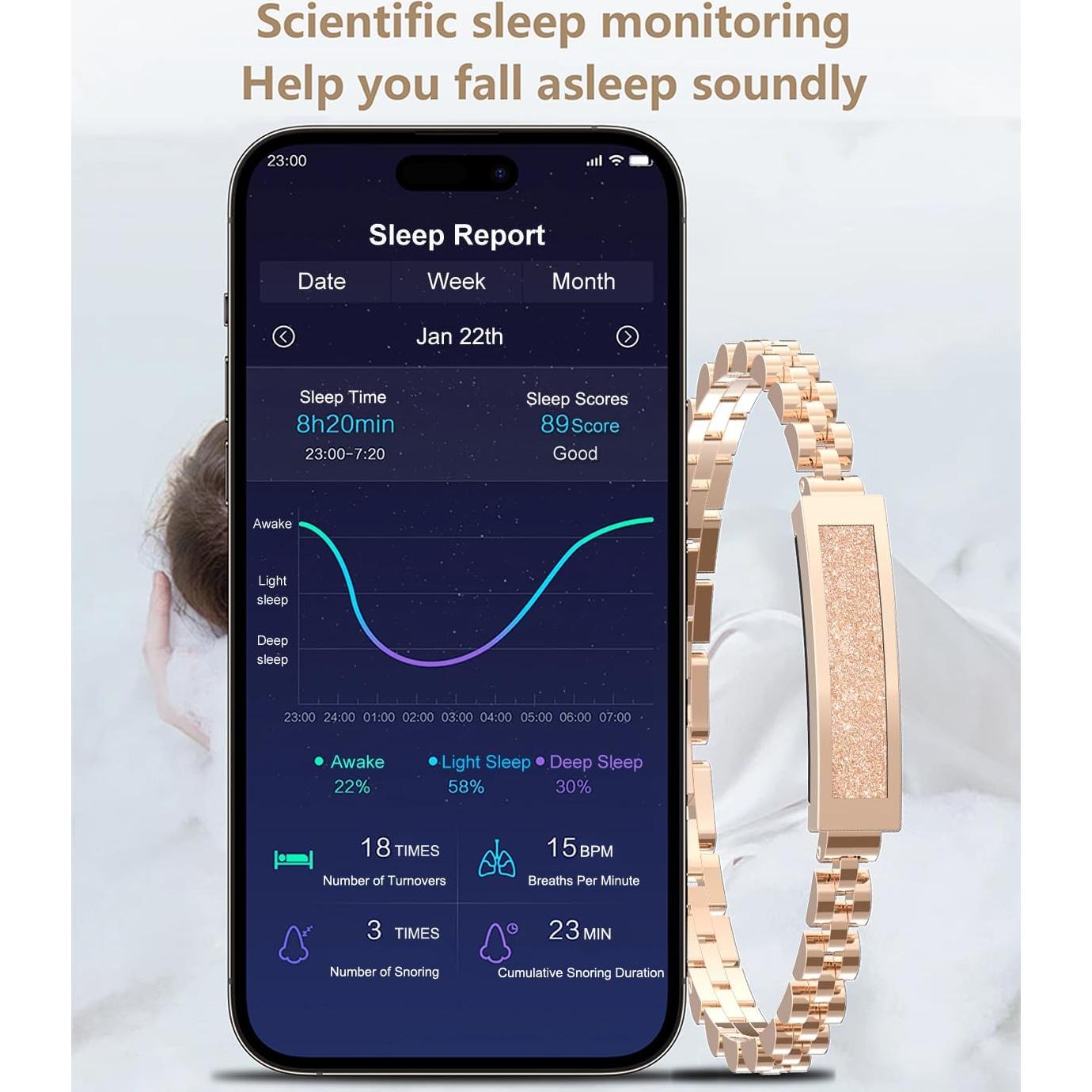 Reloj Inteligente Fitness Hunan Constant Li Oro IP68